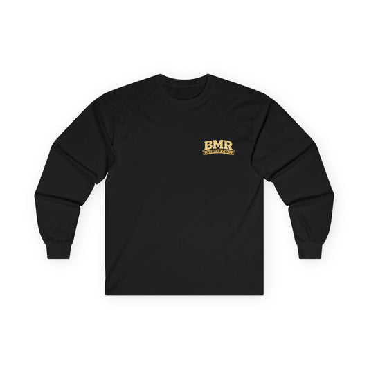 BMR Street Co. Long Sleeve Tee — Vintage Athletic Logo Shirt