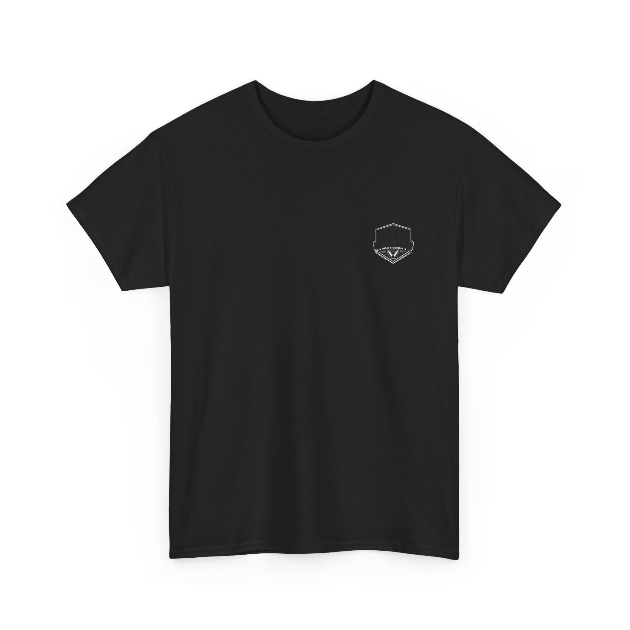 BMR Shield Logo T‑Shirt — Minimal Chest Emblem Tee