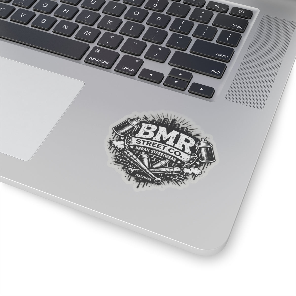 BMR Street Co. Urban Streetwear Kiss-Cut Sticker — Graffiti Spray Can Logo Decal