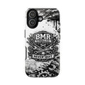 BMR Street Co. 'Never Quit' Tough Phone Case — Industrial Motorcycle Grunge Design