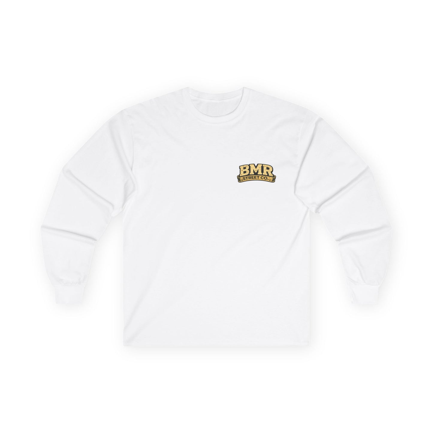 BMR Street Co. Long Sleeve Tee — Vintage Athletic Logo Shirt
