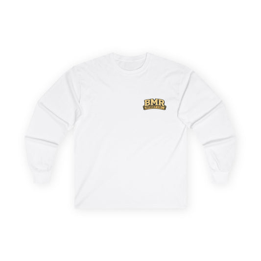 BMR Street Co. Long Sleeve Tee — Vintage Athletic Logo Shirt