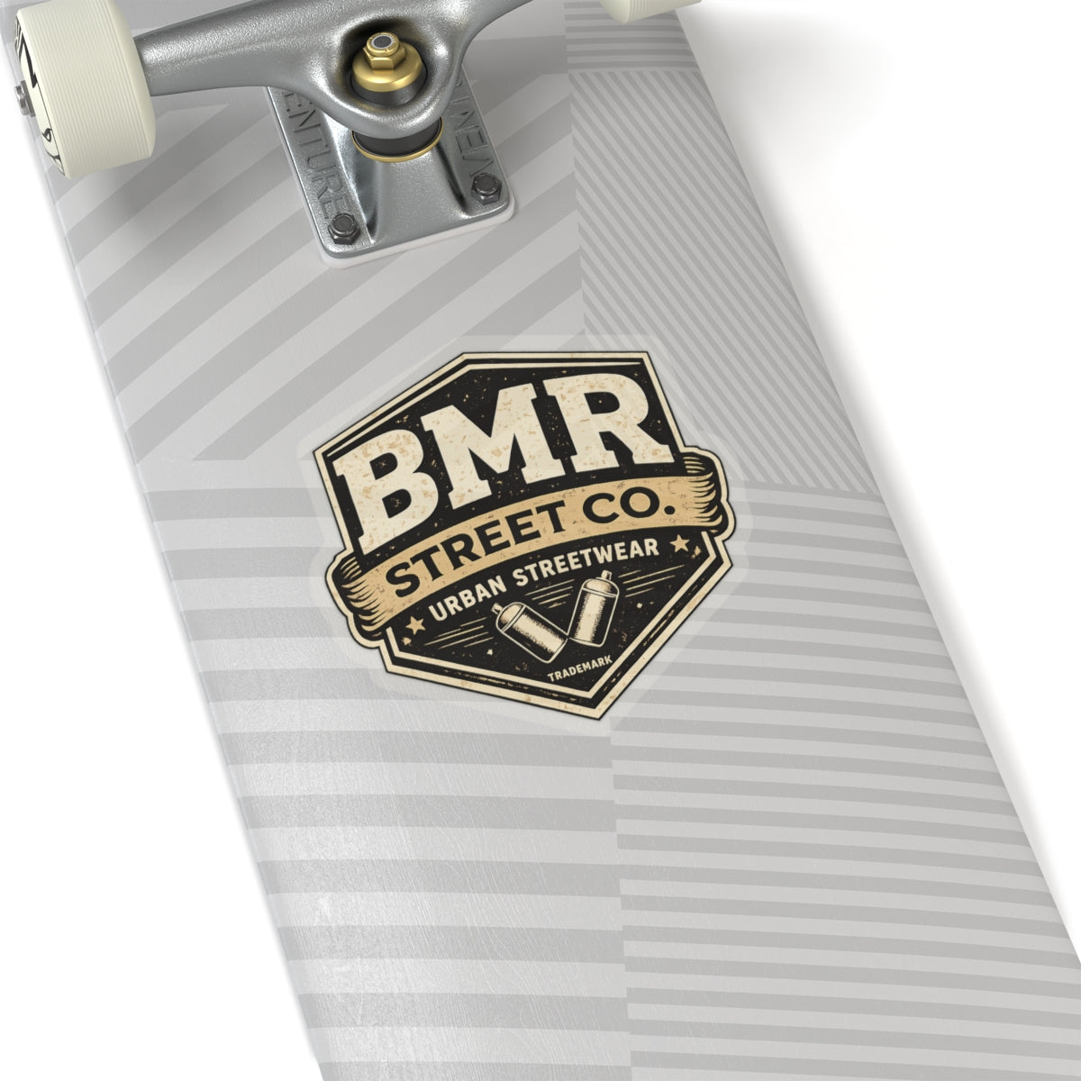 BMR Street Co. Vintage Logo Sticker — Urban Streetwear Kiss-Cut Decal