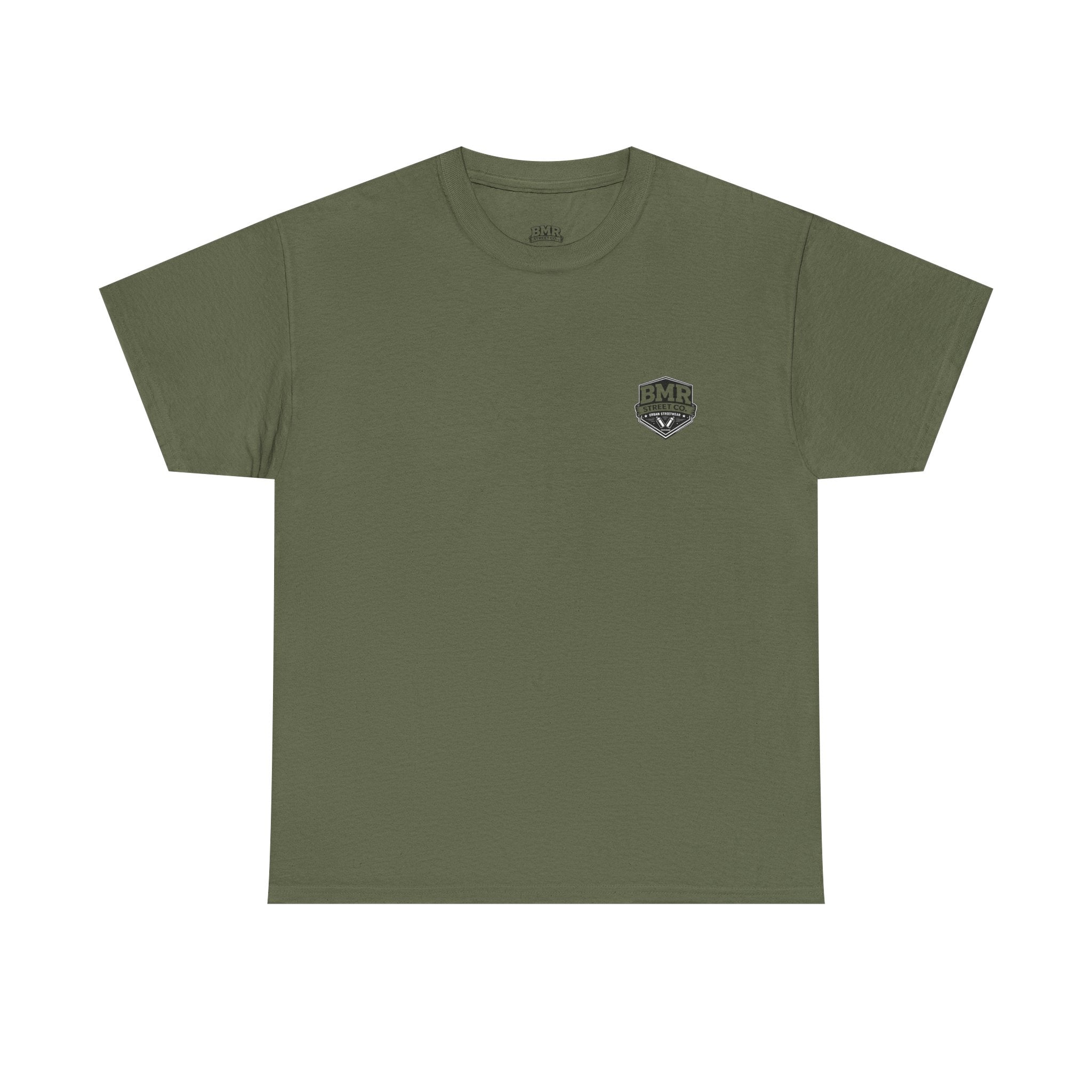 BMR Shield Logo T‑Shirt — Minimal Chest Emblem Tee