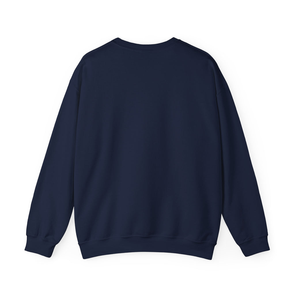 BMR Vintage Crest Crewneck Sweatshirt — White Casual Logo Pullover
