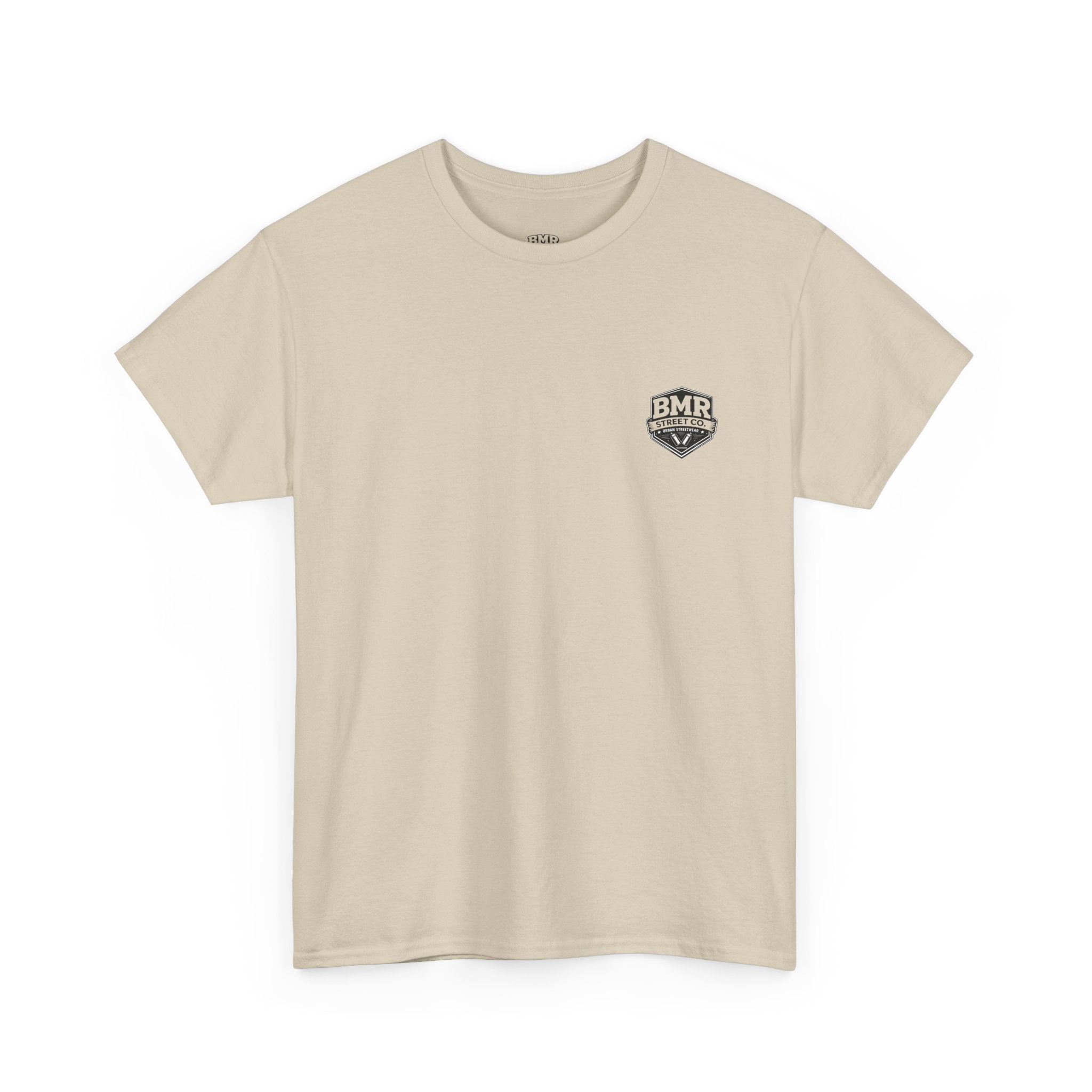 BMR Shield Logo T‑Shirt — Minimal Chest Emblem Tee