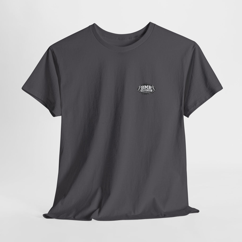 Vintage Skate Patch T-Shirt — Small Chest Logo Tee