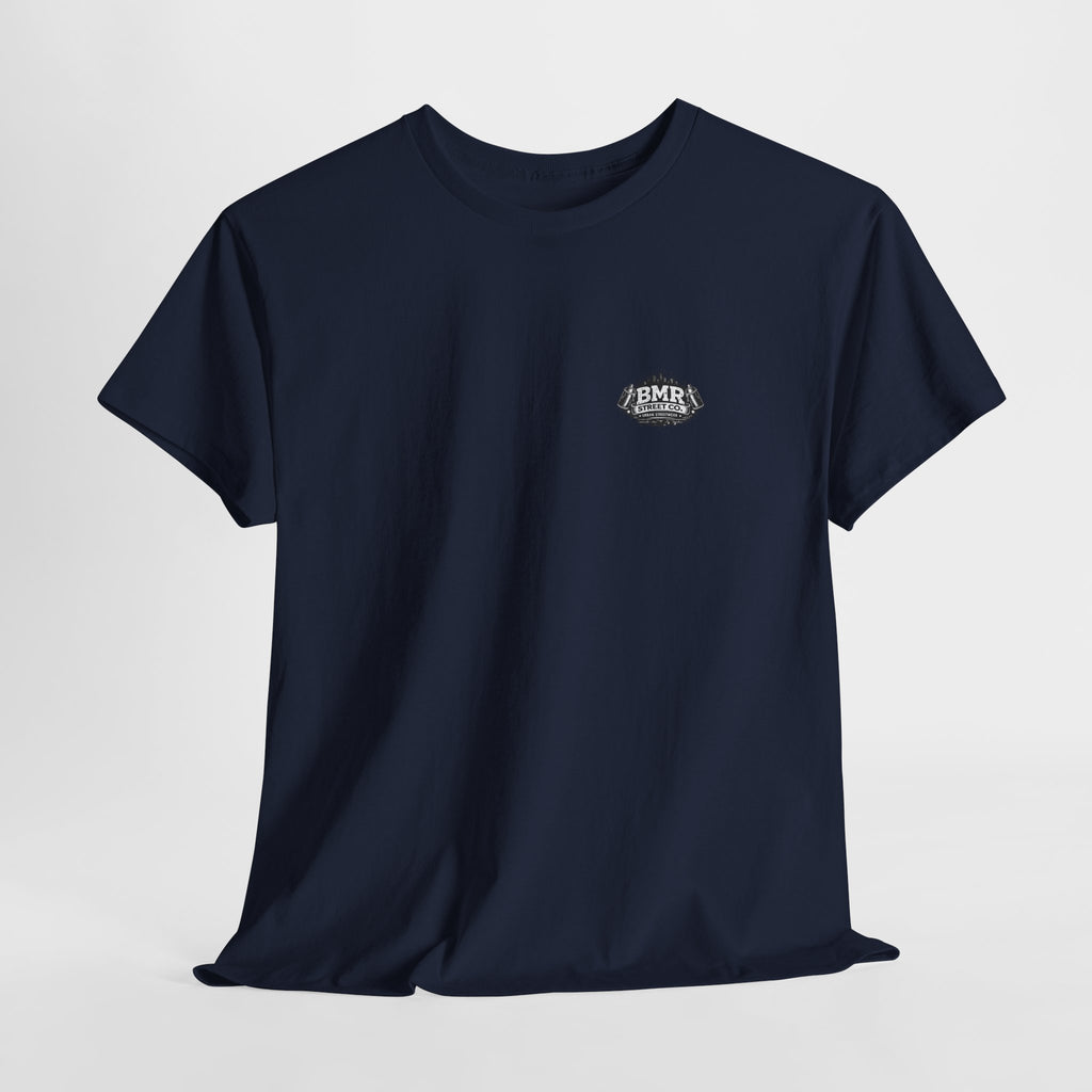 Vintage Skate Patch T-Shirt — Small Chest Logo Tee