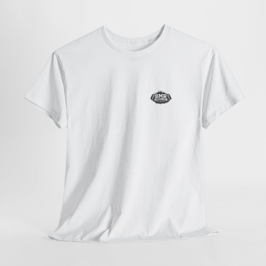 Vintage Skate Patch T-Shirt — Small Chest Logo Tee