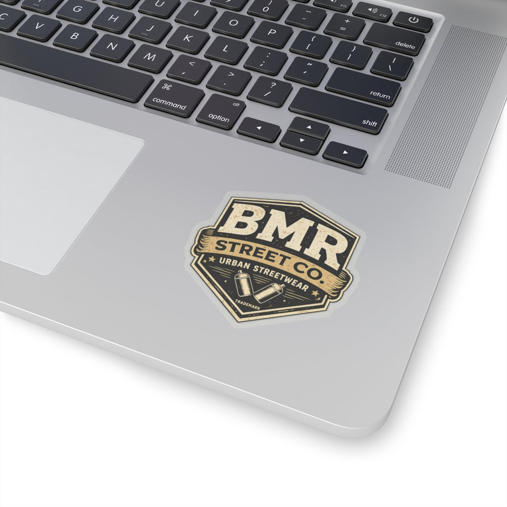 BMR Street Co. Vintage Logo Sticker — Urban Streetwear Kiss-Cut Decal