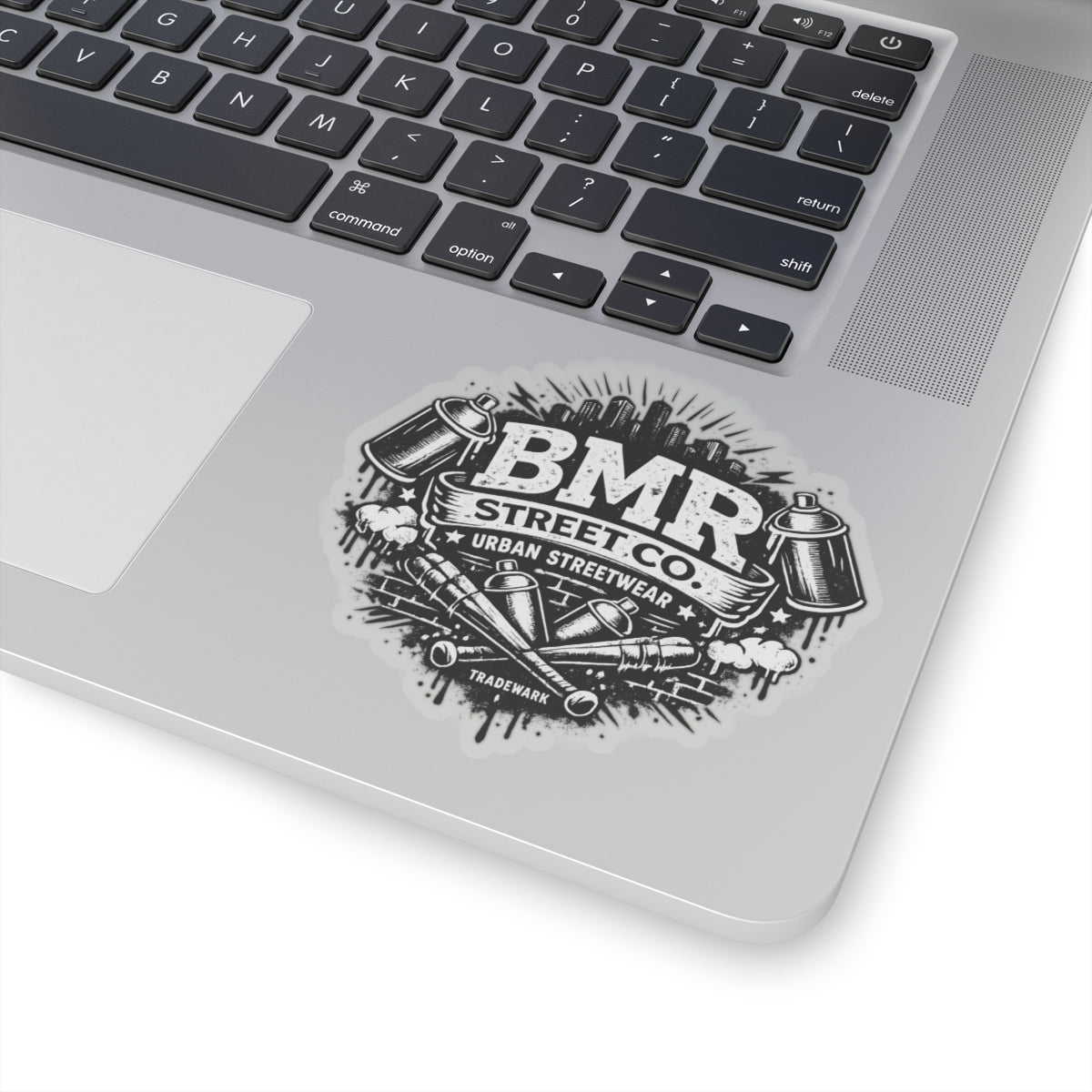 BMR Street Co. Urban Streetwear Kiss-Cut Sticker — Graffiti Spray Can Logo Decal