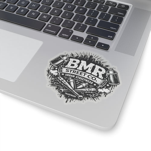BMR Street Co. Urban Streetwear Kiss-Cut Sticker — Graffiti Spray Can Logo Decal