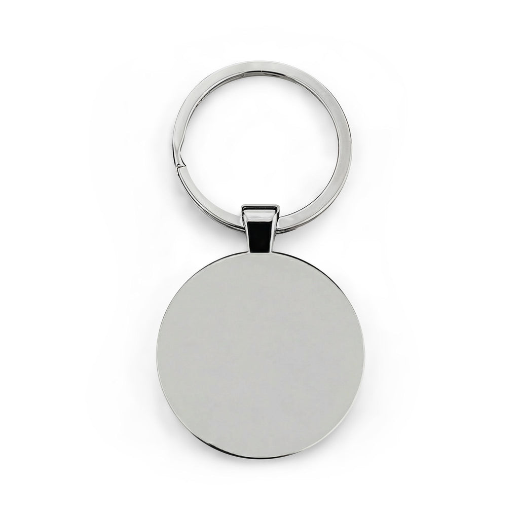 BMR Street Co. Logo Round Stainless Steel Keychain — Urban Vintage Badge Keyring