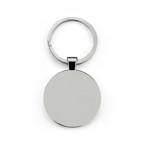 BMR Street Co. Logo Round Stainless Steel Keychain — Urban Vintage Badge Keyring