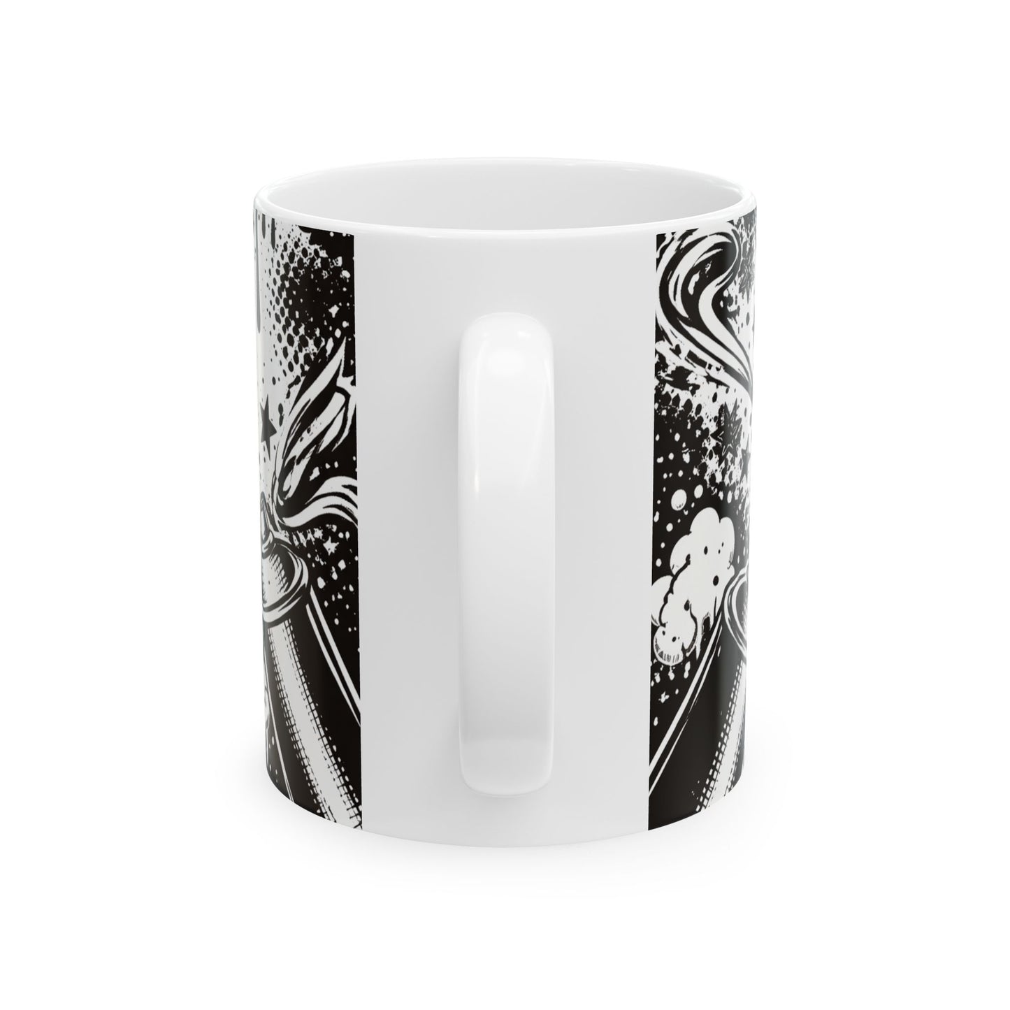 BMR Street Co. Black & White Graphic Ceramic Mug (11oz/15oz)