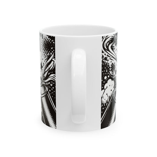 BMR Street Co. Black & White Graphic Ceramic Mug (11oz/15oz)