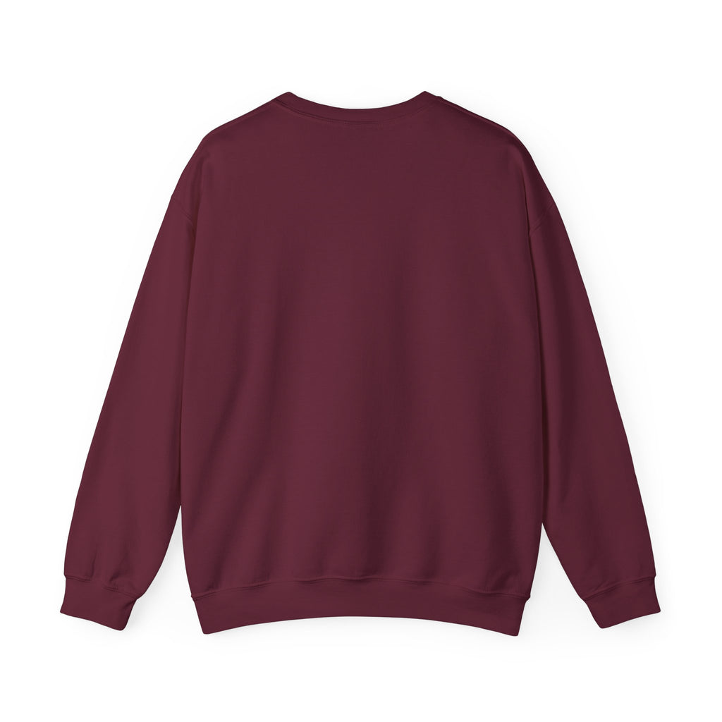 BMR Vintage Crest Crewneck Sweatshirt — White Casual Logo Pullover