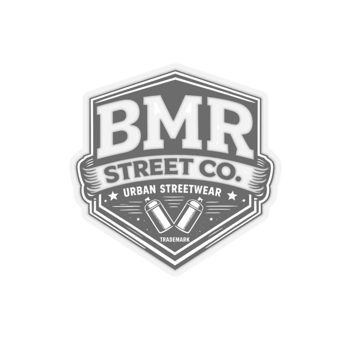 BMR Street Co. Kiss-Cut Sticker – Urban Streetwear Logo Decal