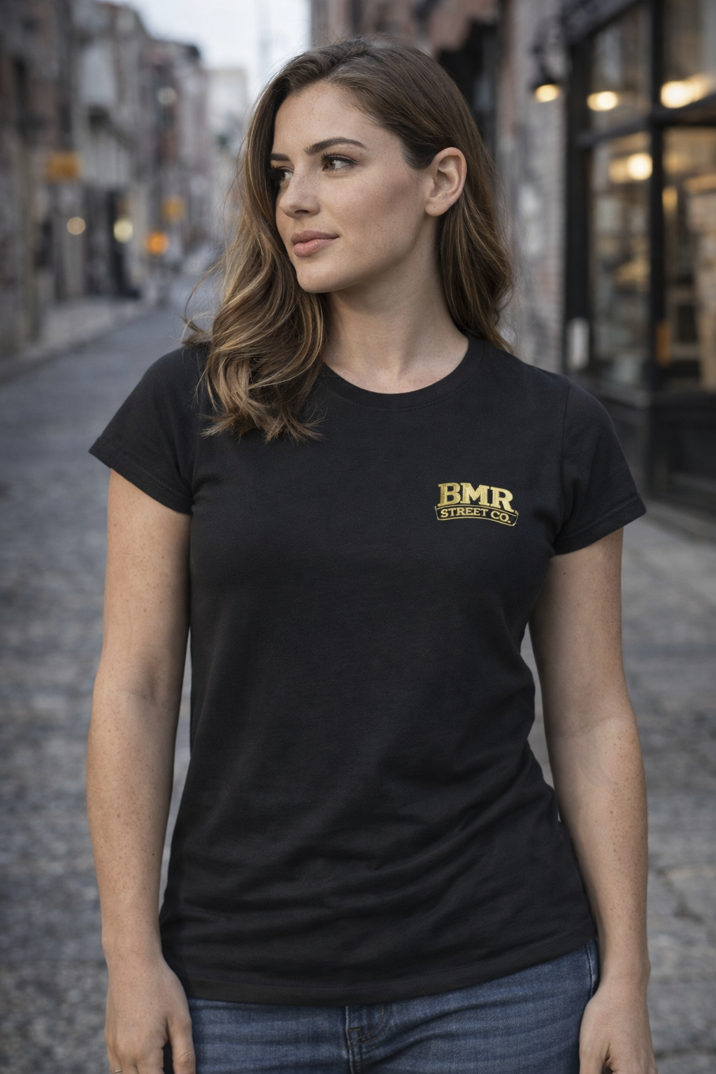Women’s Softstyle Tee — Small Chest Logo Casual Graphic T-Shirt