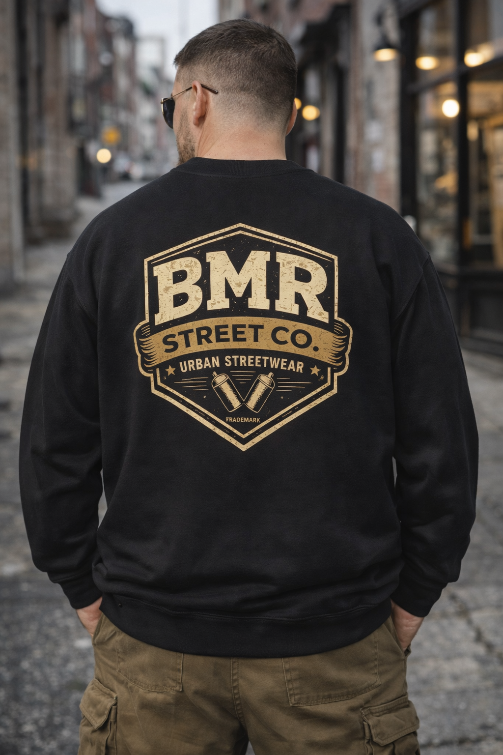 Crewneck Sweatshirt — BMR Street Co. Urban Logo Pullover